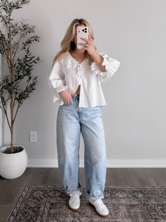 Whisper Willow Lace Top