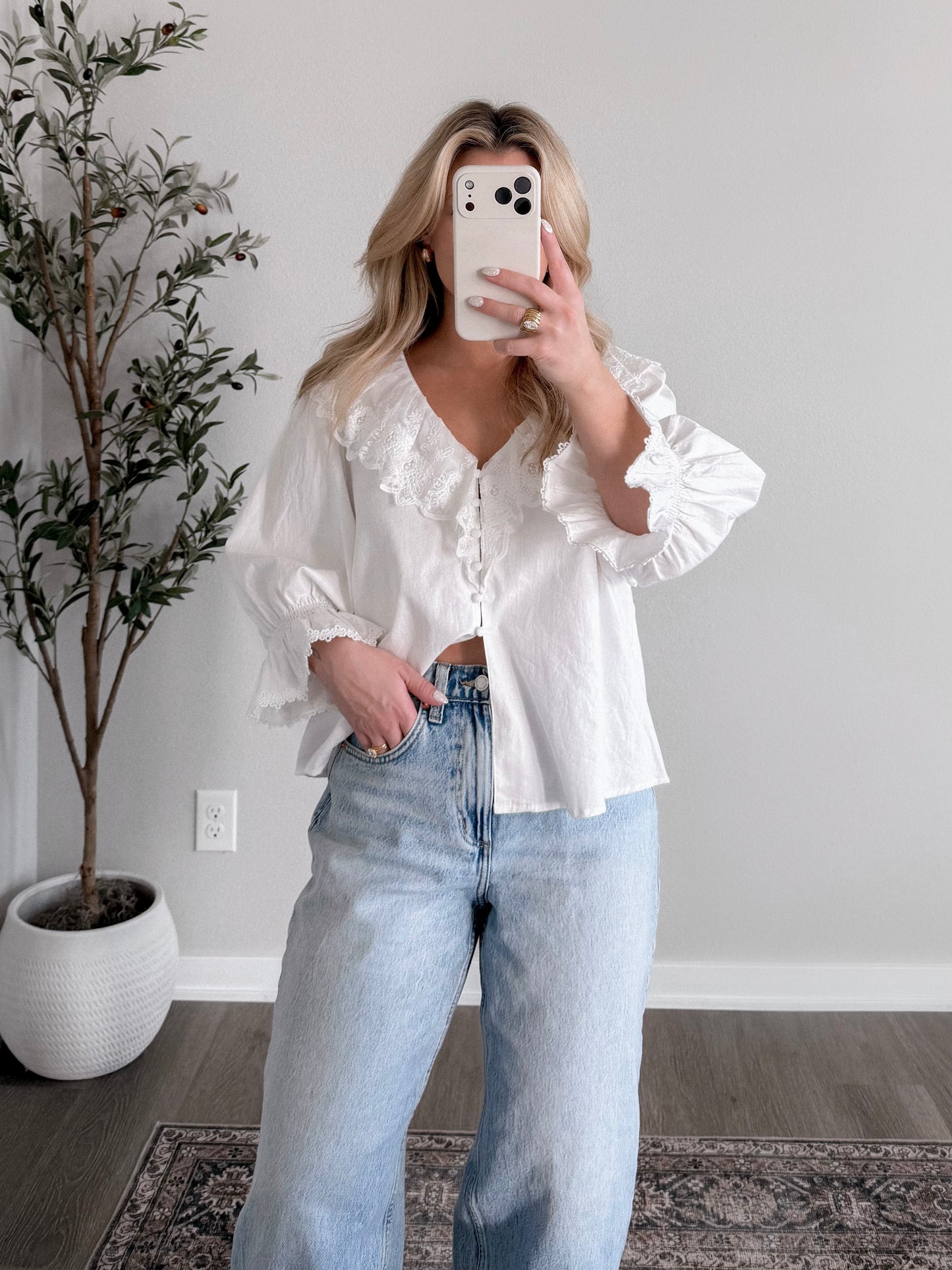 Whisper Willow Lace Top