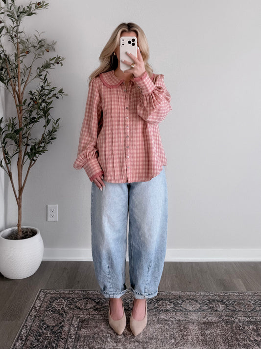 Melody Muse Gingham Top / Pink Yellow Combo (Restocking 1.19)