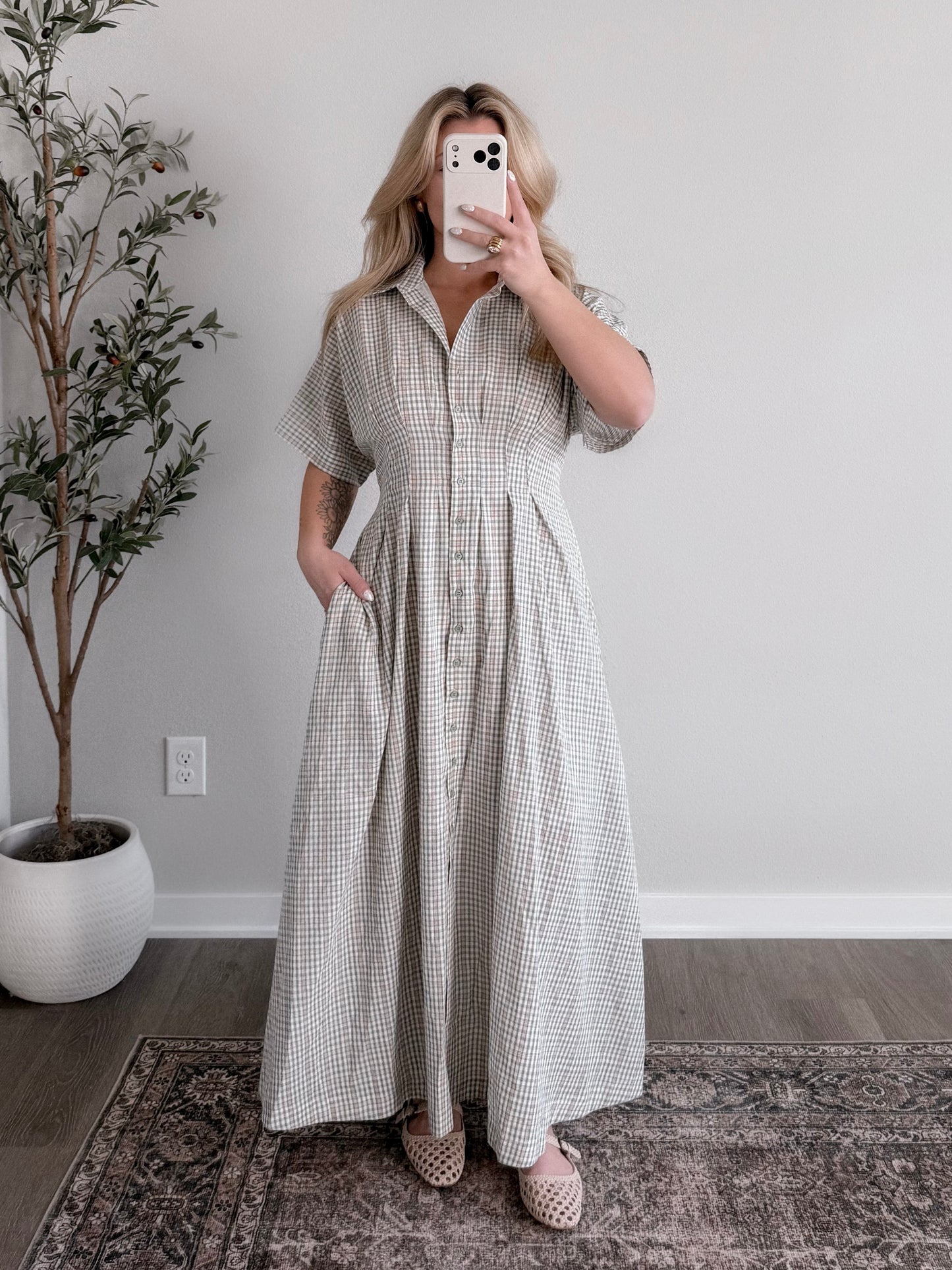 Keepsake Plaid Maxi Dress