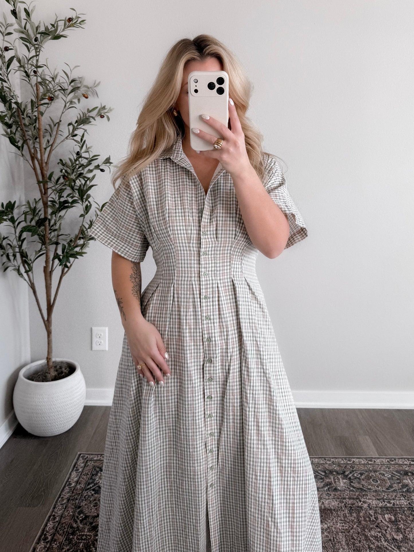 Keepsake Plaid Maxi Dress