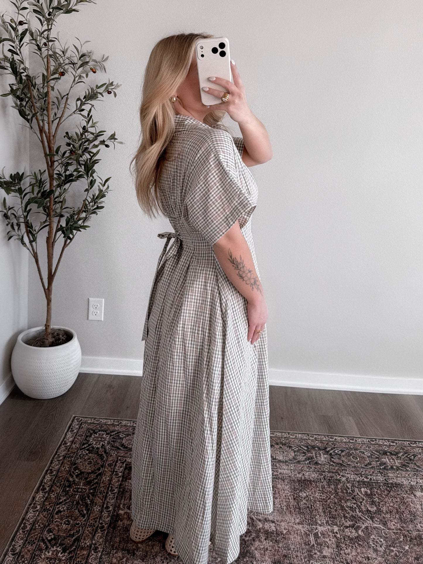 Keepsake Plaid Maxi Dress