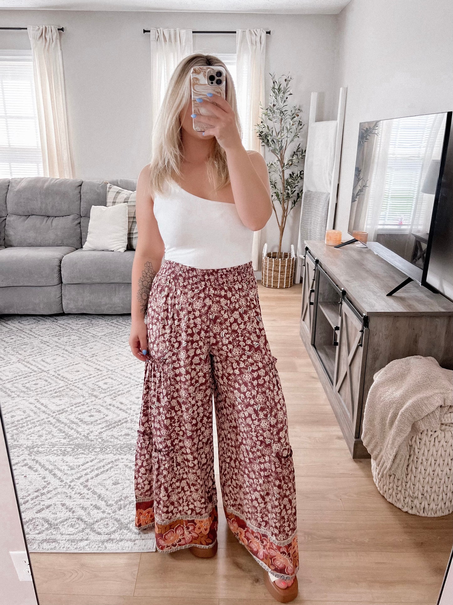 Aloha Boho Printed Pant Final Sale