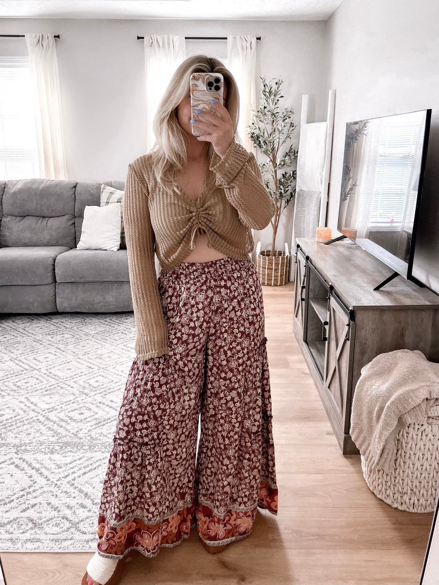 Aloha Boho Printed Pant Final Sale