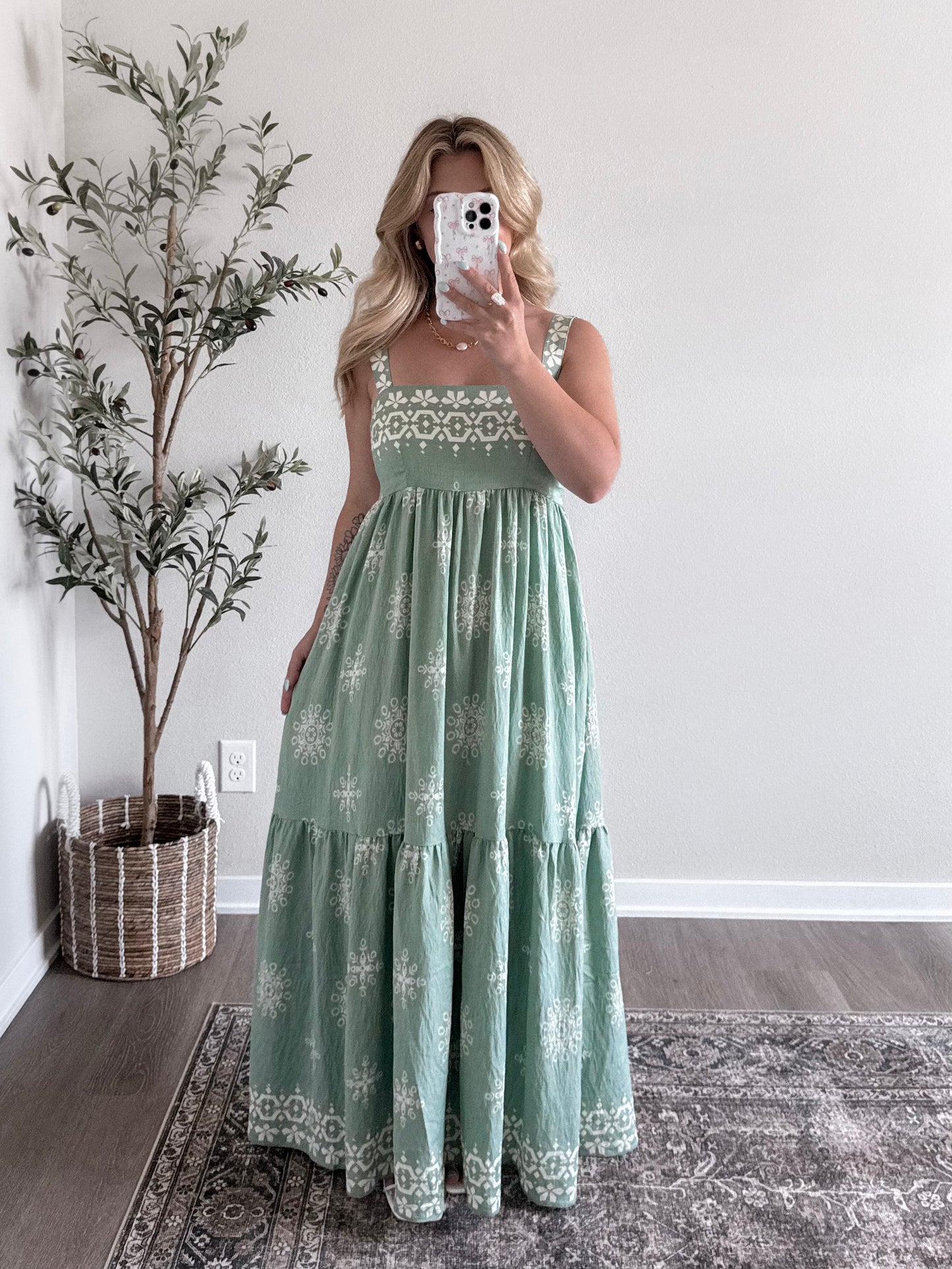 Jade Floral Maxi Dress