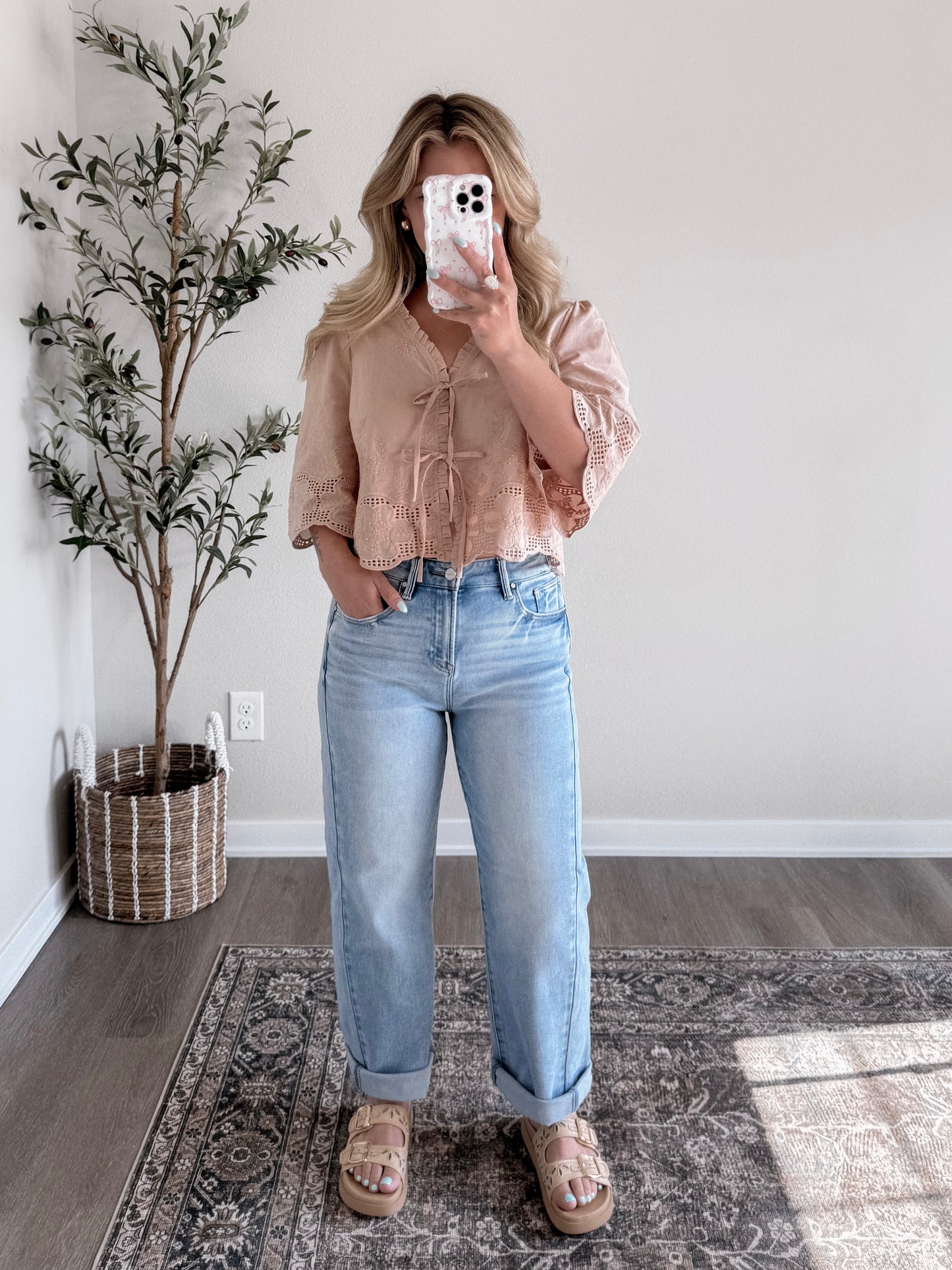 Bev High Waisted Barrel Jean