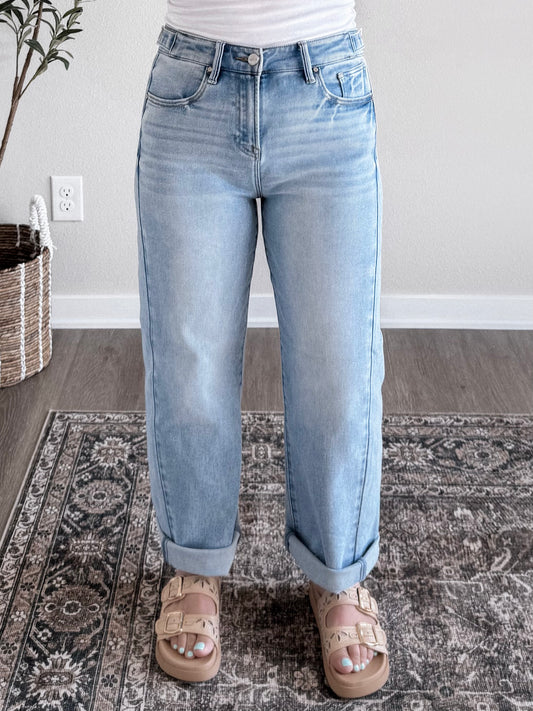 Bev High Waisted Barrel Jean