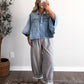 Beckham Denim Cape Jacket / Lt Wash