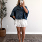 Beckham Denim Cape Jacket / Medium Wash