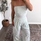 Pistachio Ice Cream Striped Pant Set
