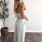 Pistachio Ice Cream Striped Pant Set