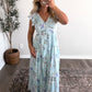 Hydrangea Garden Maxi Dress