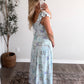 Hydrangea Garden Maxi Dress