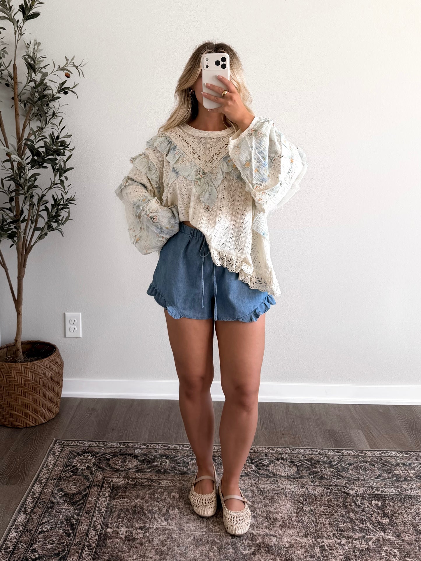 Sweet Soul Eyelet Top / Cream