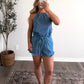 East Coast Denim Short Set