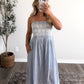 Summer Cottage Embroidered Midi Dress