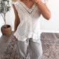 Phoebe Eyelet White Top