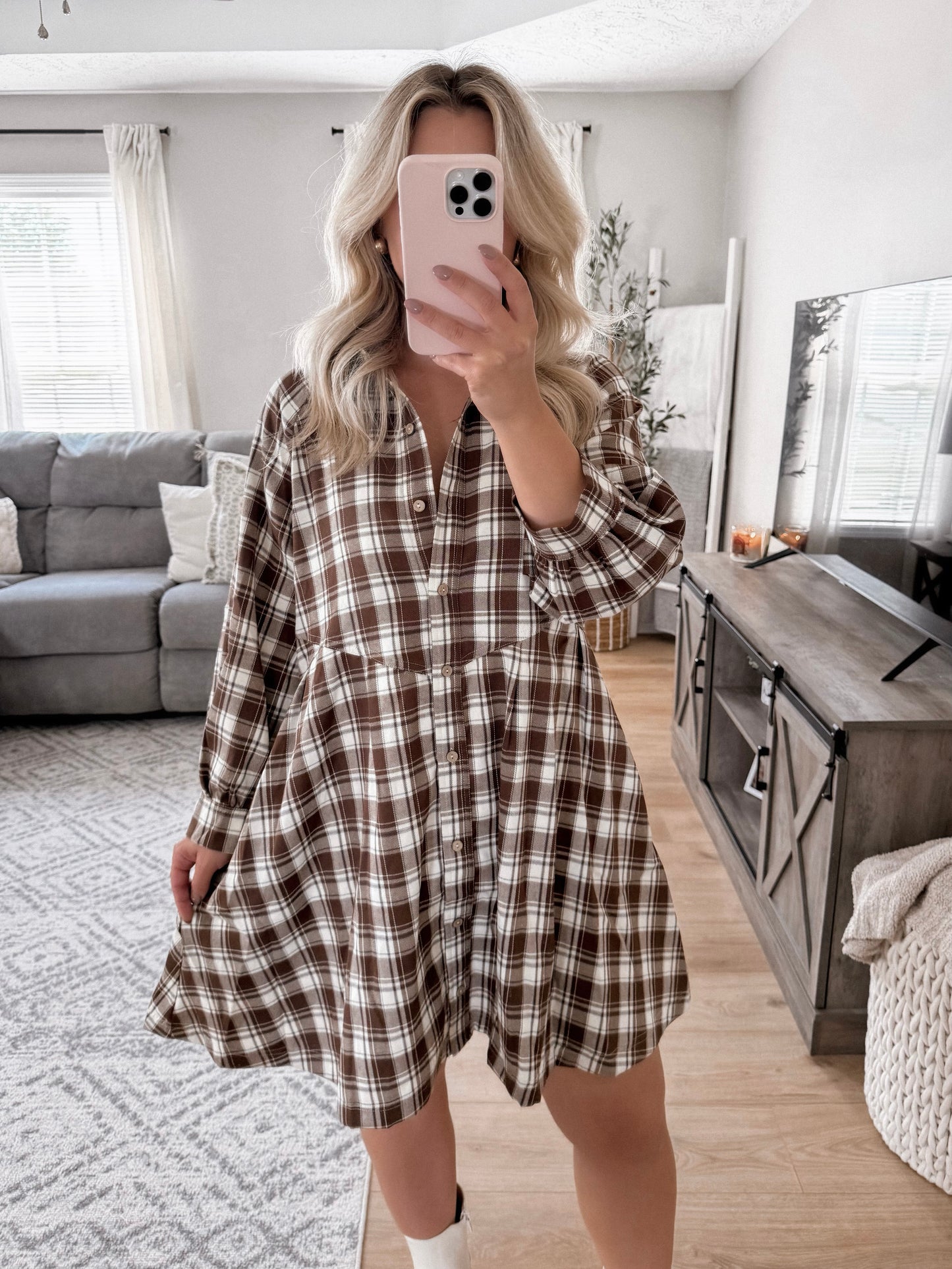 Pictures In A Field Flannel Dress