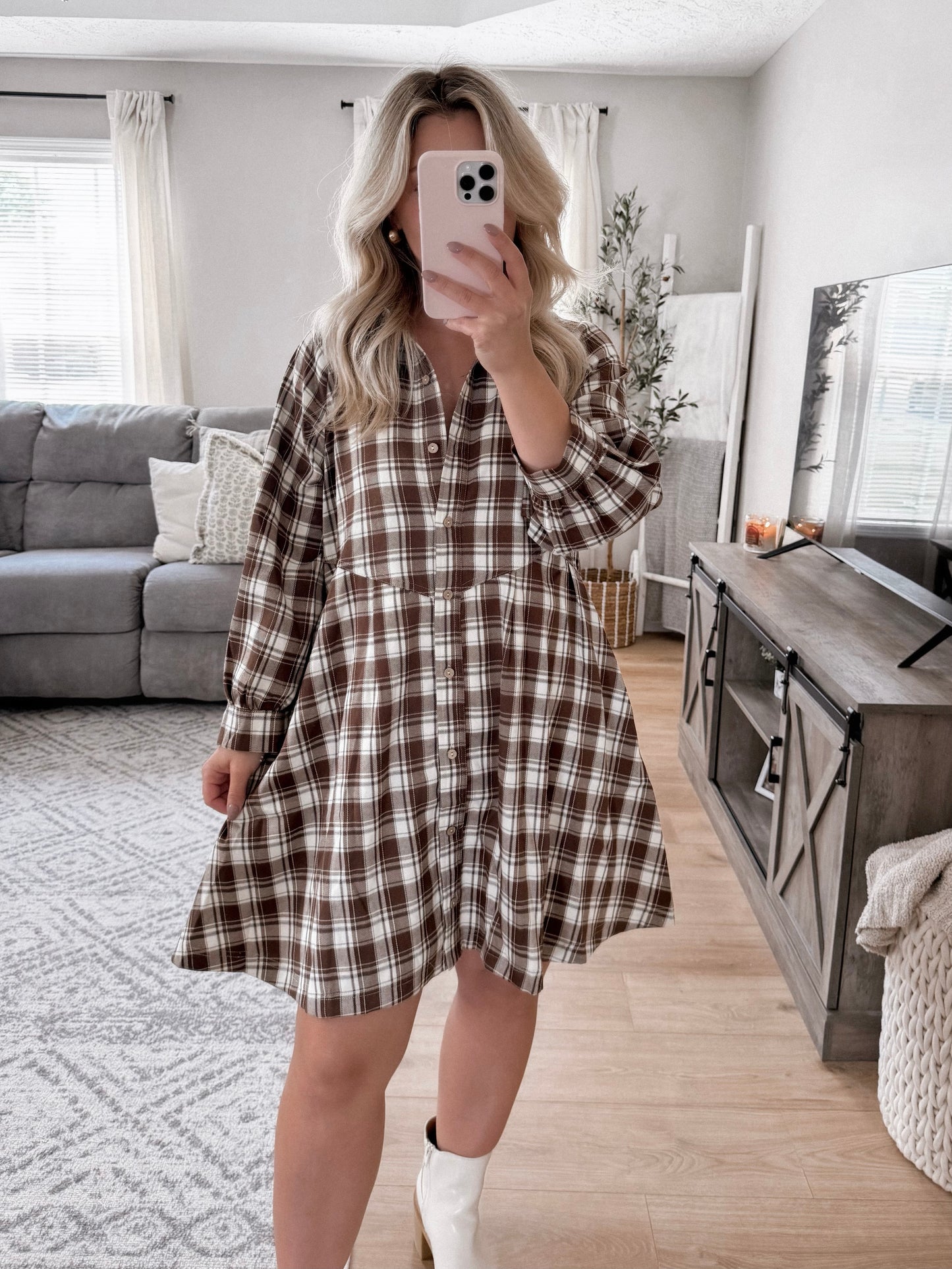 Pictures In A Field Flannel Dress