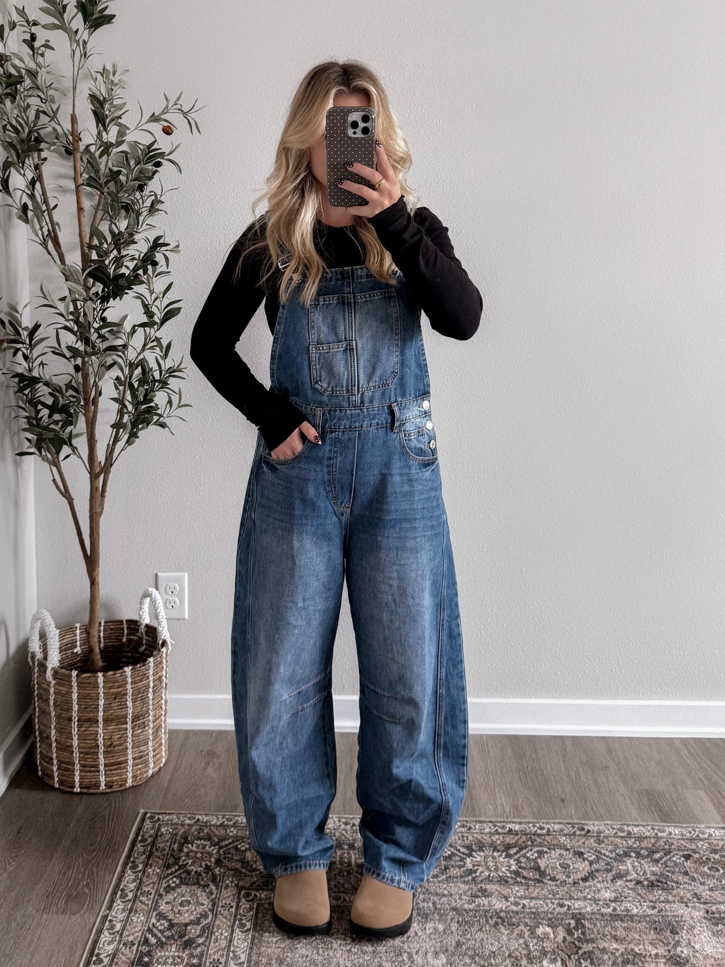 Outlook Denim Barrel Overalls (Restocking Mid October)