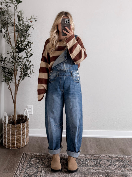 Cherry Cold Brew Striped Sweater (PREORDER - EST SHIP 9.22)