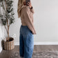 Coffee Date Cropped Knit Sweater