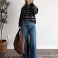 Fall Semester Denim Collar Sweater