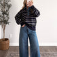 Fall Semester Denim Collar Sweater