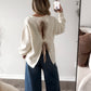 Honey Cream Bow Back Sweater