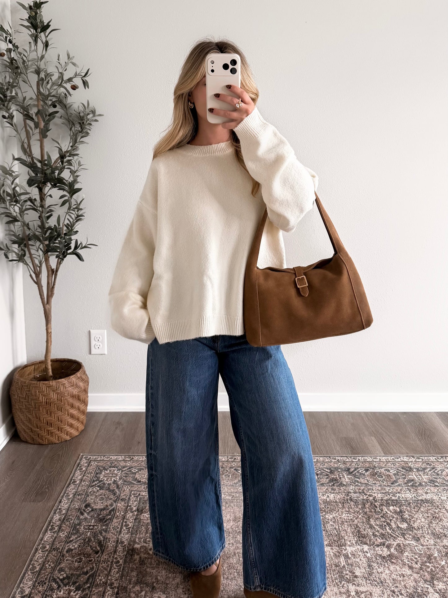 Honey Cream Bow Back Sweater
