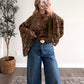October Spell Velvet Sheer Top