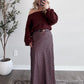 Dottie Chocolate Maxi Skirt
