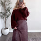 Dottie Chocolate Maxi Skirt