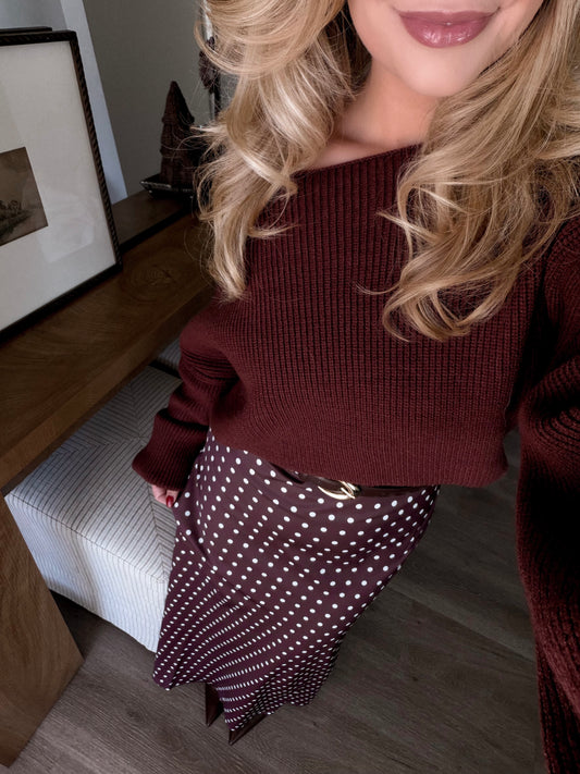 Dottie Chocolate Maxi Skirt