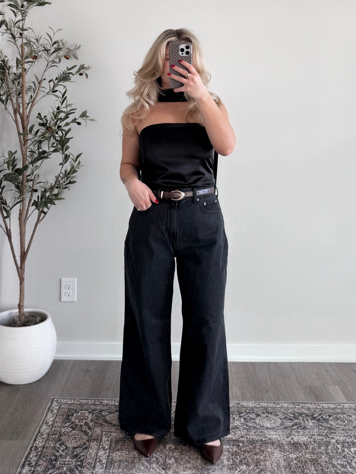 After Party Satin Scarf Top