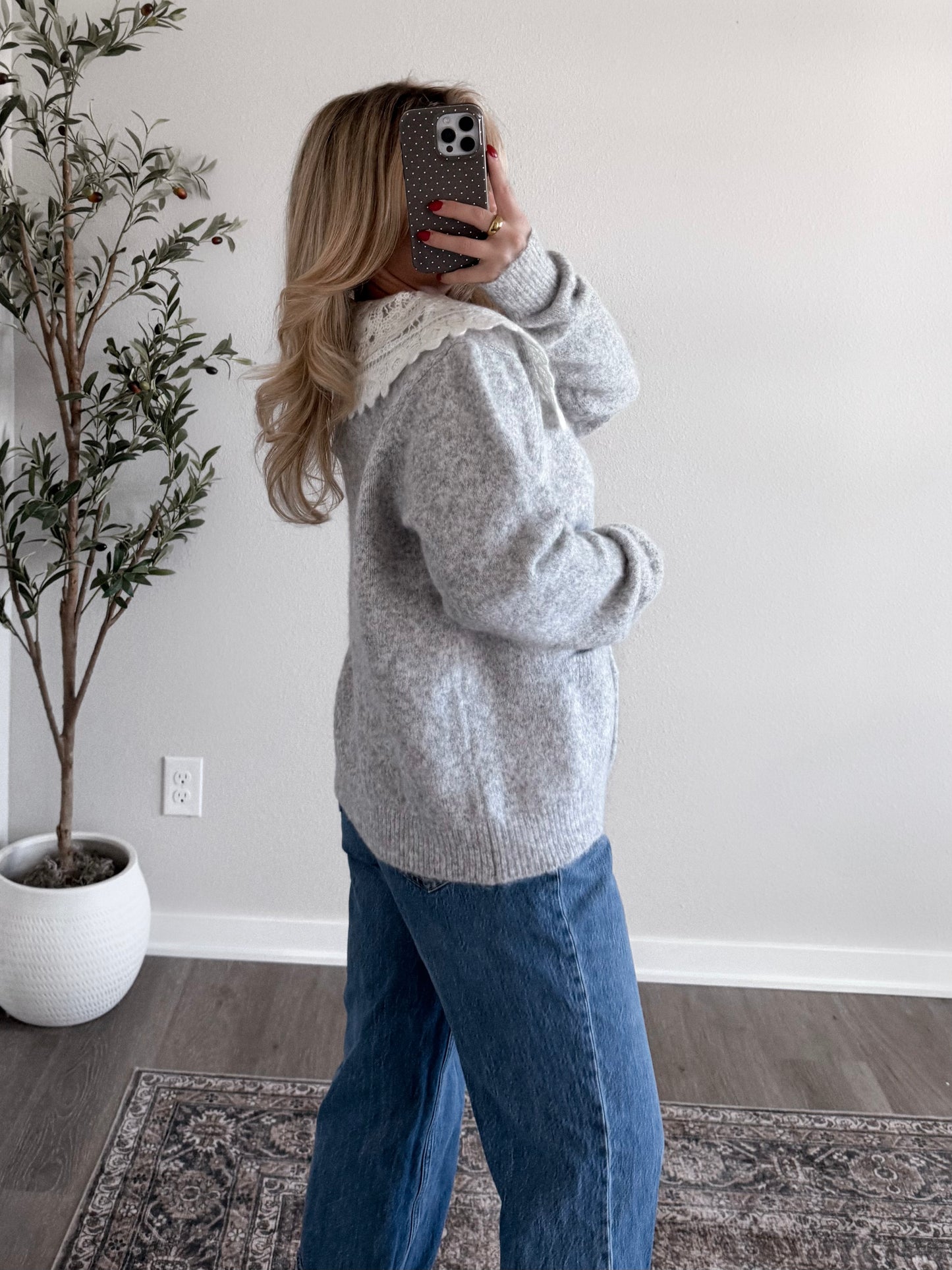 Snow Angel Collared Sweater