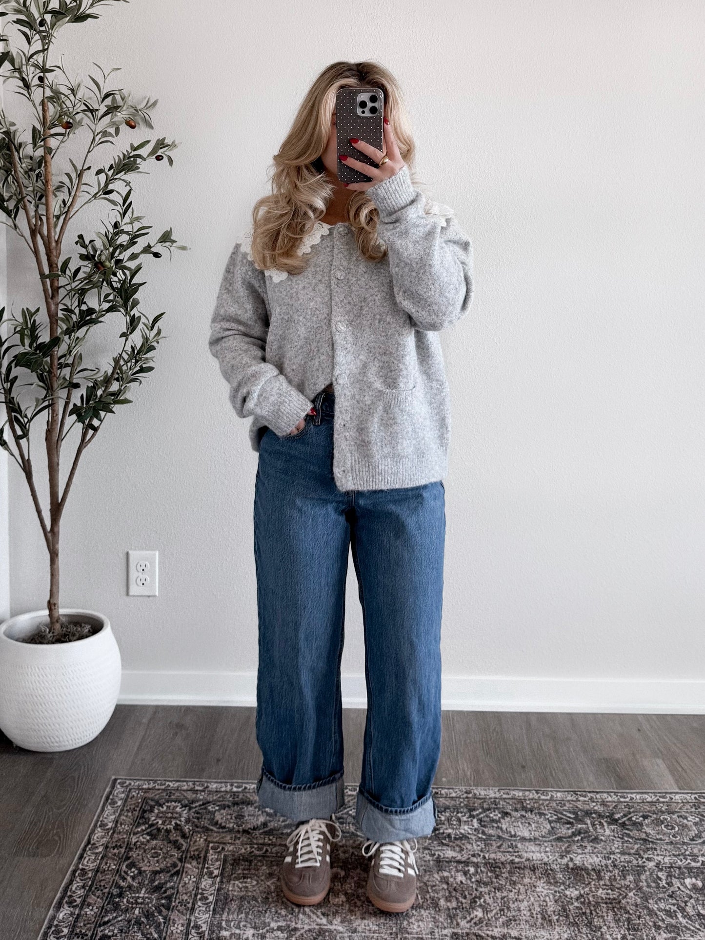 Snow Angel Collared Sweater