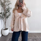Champagne Knit Reversible Sweater