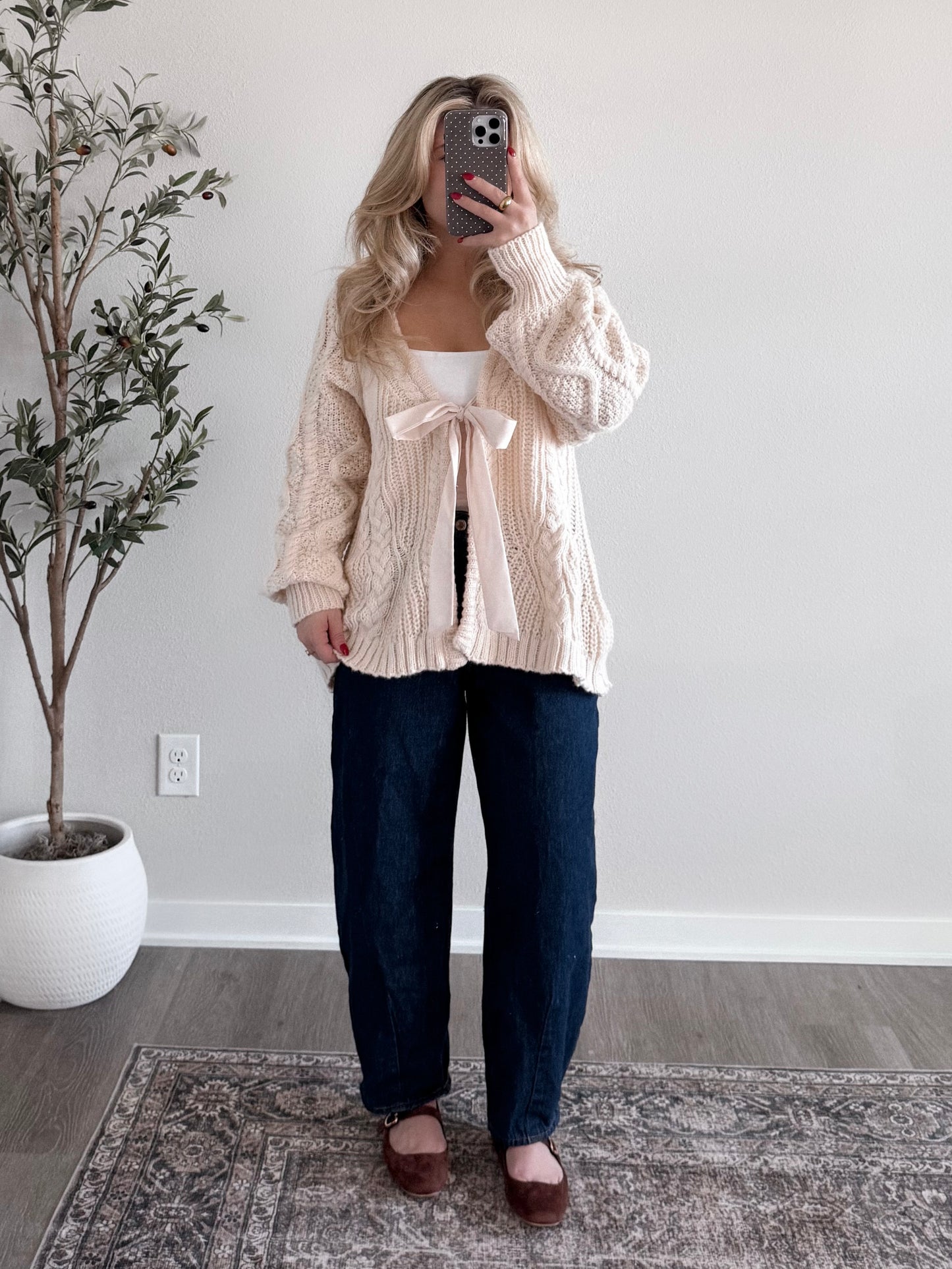 Champagne Knit Reversible Sweater