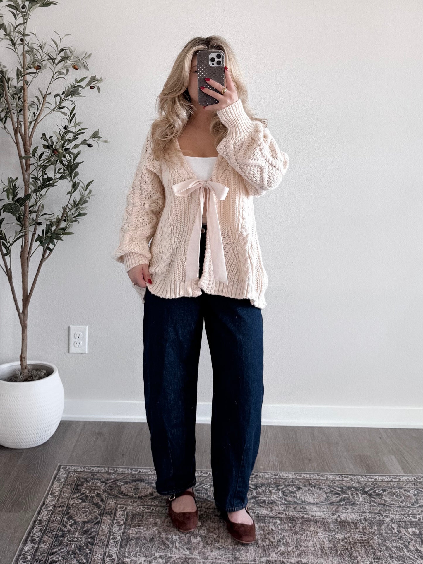 Champagne Knit Reversible Sweater