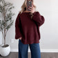 Hazel Boat Neck Oversized Sweater / Brown