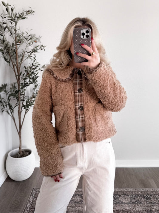 Hometown Collared Sherpa Jacket