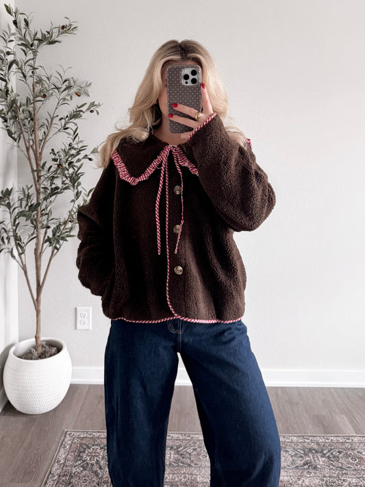Eloise Sherpa Collared Jacket