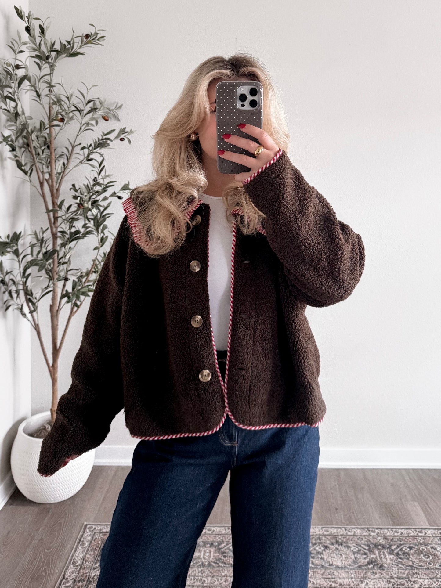 Eloise Sherpa Collared Jacket