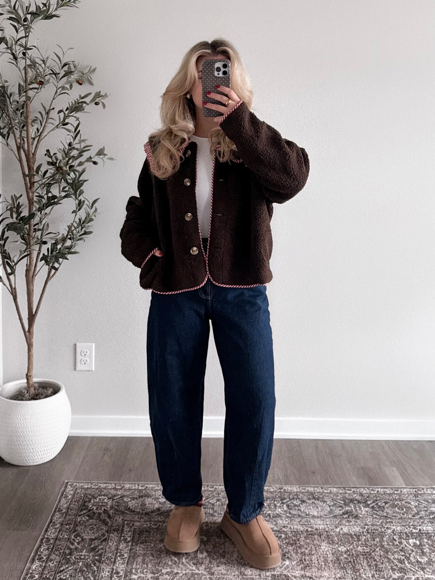 Eloise Sherpa Collared Jacket
