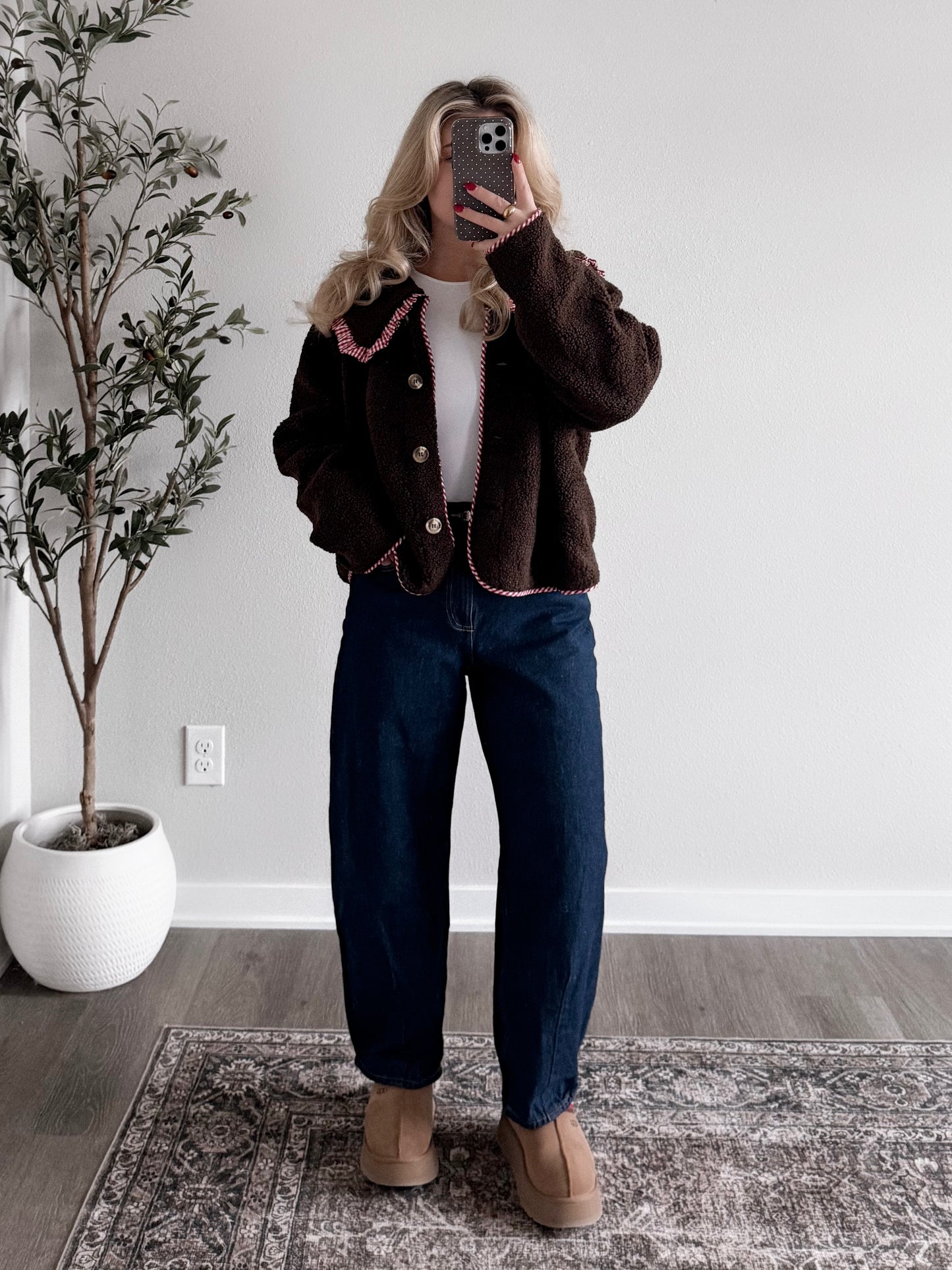 Eloise Sherpa Collared Jacket