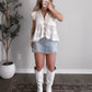 Elle Denim Skort / Light Wash