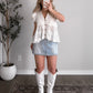 Elle Denim Skort / Light Wash