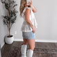 Elle Denim Skort / Light Wash