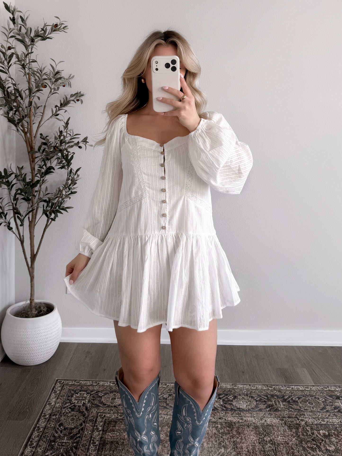 Cottonwood Romper / White Final Sale